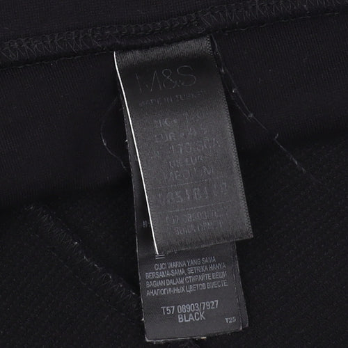 Marks and Spencer Women's Black Joggers, Size M