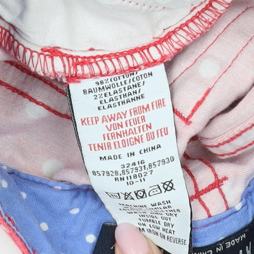 Mini Boden Girls Red Polka Dot Skinny Jeans 7 Years