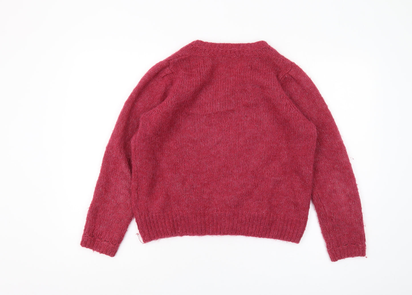 Grace & Mila Women's Red V-Neck Pullover Jumper S