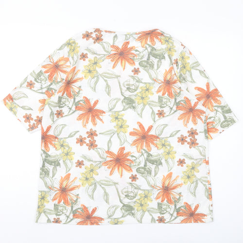 ISLE Women’s Multicoloured Floral T-Shirt L Casual