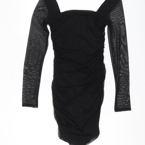 Pink Vanilla Women's Black Bodycon Party Dress Size 6