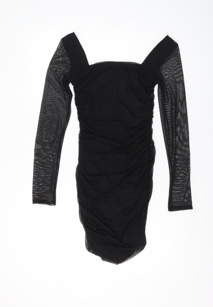 Pink Vanilla Women's Black Bodycon Party Dress Size 6