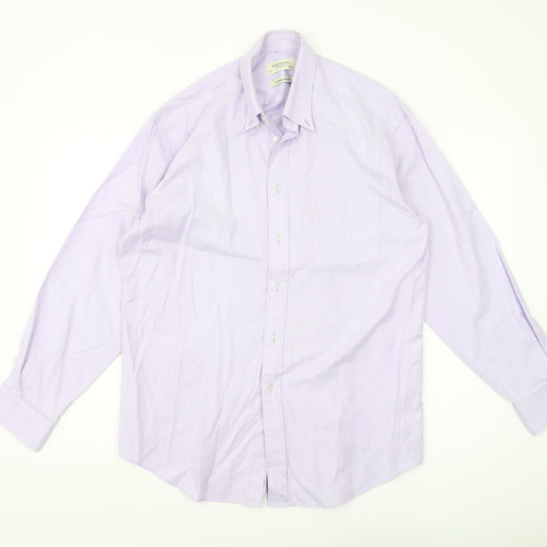 Debenhams Men's Purple Long Sleeve Button-Up Shirt