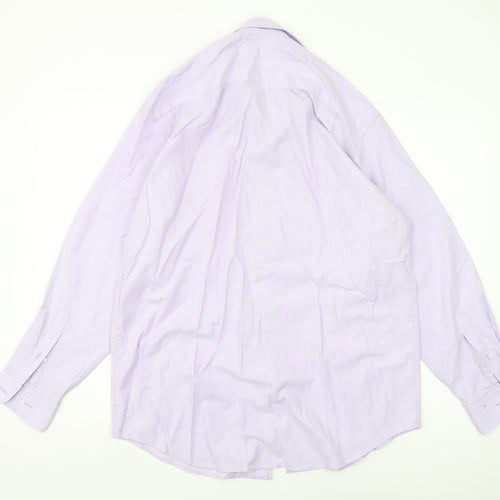 Debenhams Men's Purple Long Sleeve Button-Up Shirt