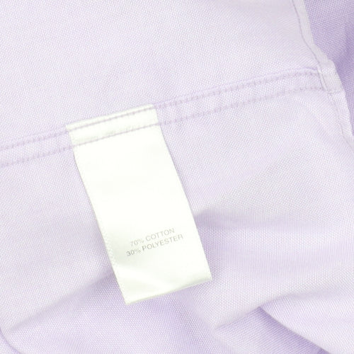 Debenhams Men's Purple Long Sleeve Button-Up Shirt