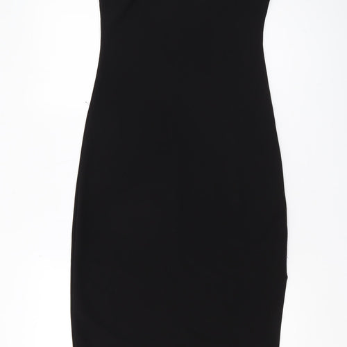 MNG Women's Black Bodycon Midi Dress, Size S
