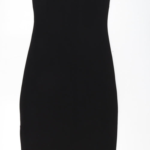 MNG Women's Black Bodycon Midi Dress, Size S