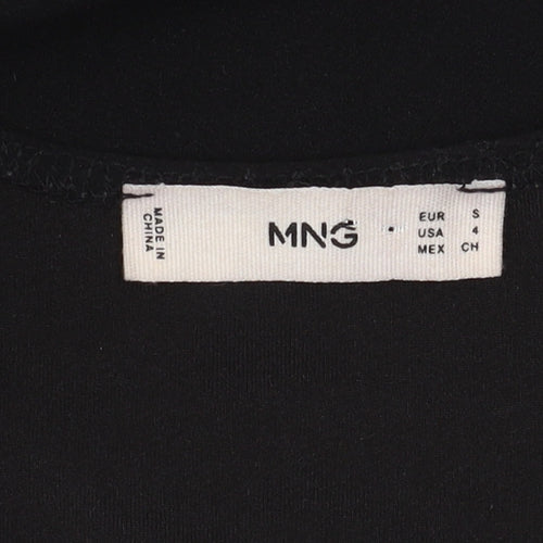 MNG Women's Black Bodycon Midi Dress, Size S