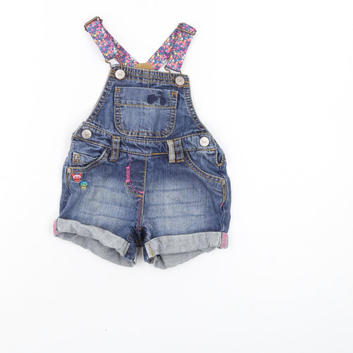 Next Unisex Baby Blue Denim Shorts 6-9 Months - Stylish & Comfy