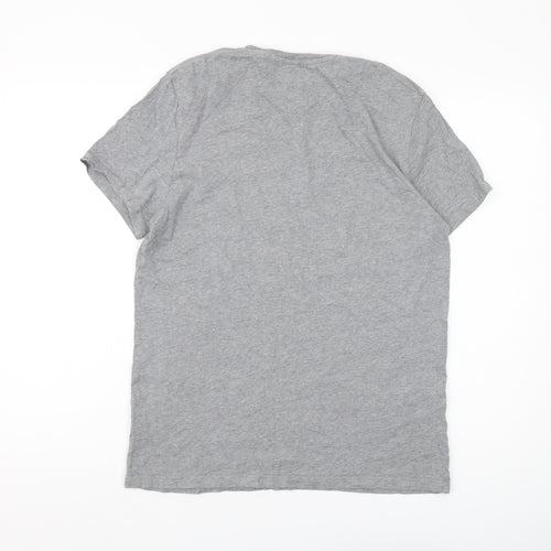 Jack Wills Men's Grey S Logo T-Shirt, Cotton, Casual