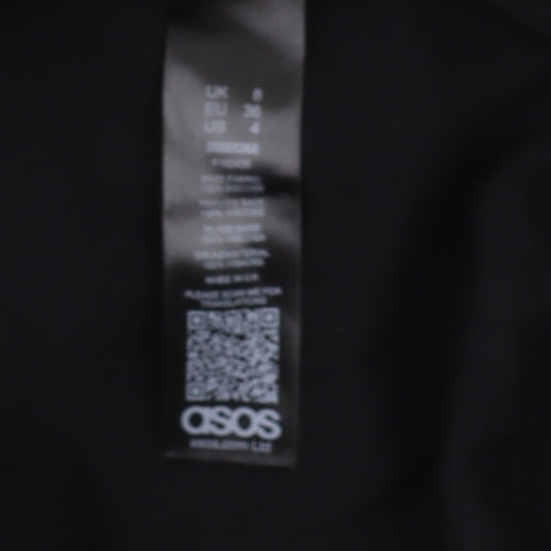 ASOS Women's Black Shirt Dress Size 8 Casual Style