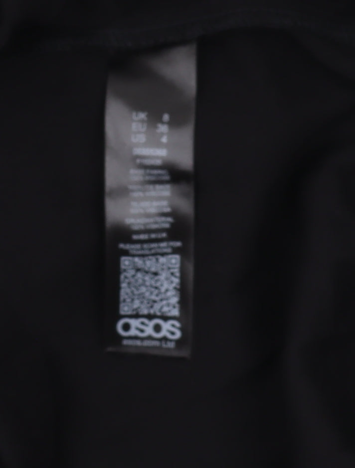 ASOS Women's Black Shirt Dress Size 8 Casual Style