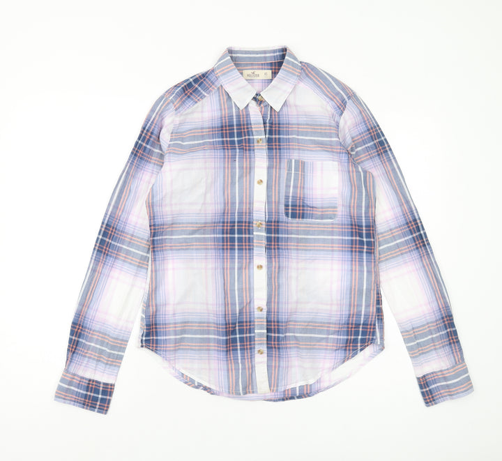 Hollister Women's Multicoloured Plaid Button-Up XS
