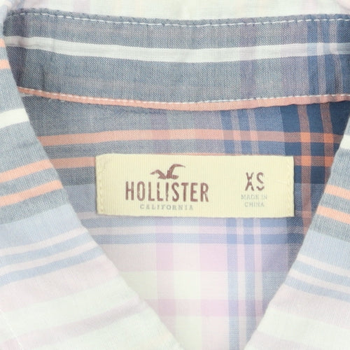 Hollister Women's Multicoloured Plaid Button-Up XS