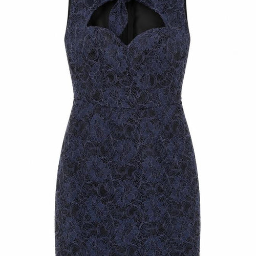Monsoon Women's Black Lace Bodycon Dress Size 8 Party