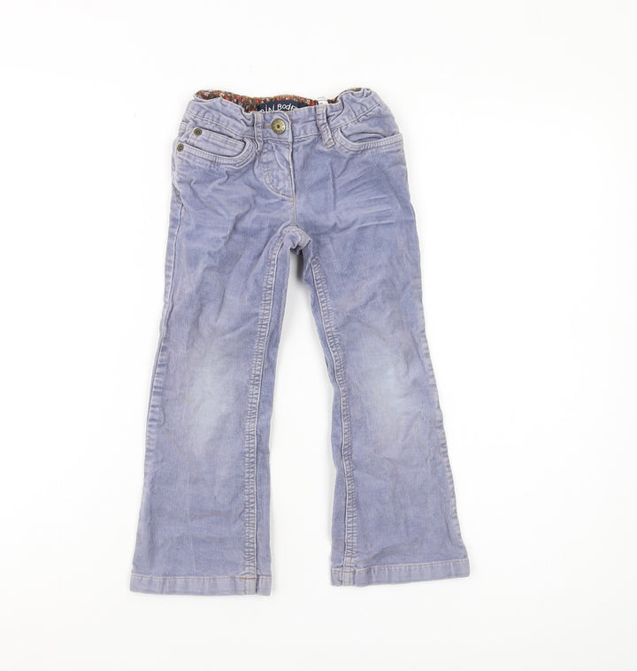 Mini Boden Girls Blue Trousers 5 Years Elastic Waist