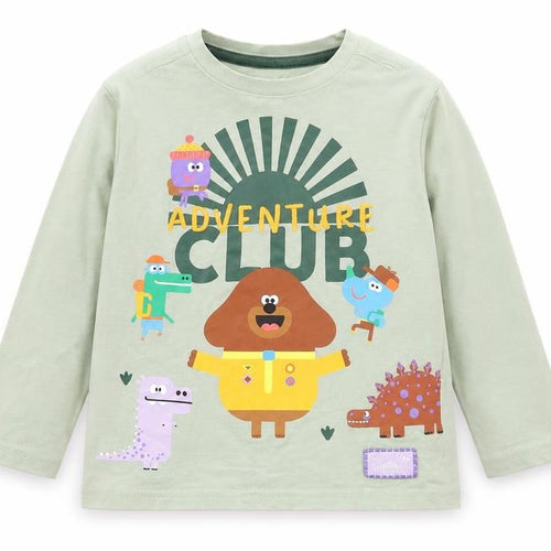 Hey Duggee Boys Long Sleeve Green T-Shirt - Size S