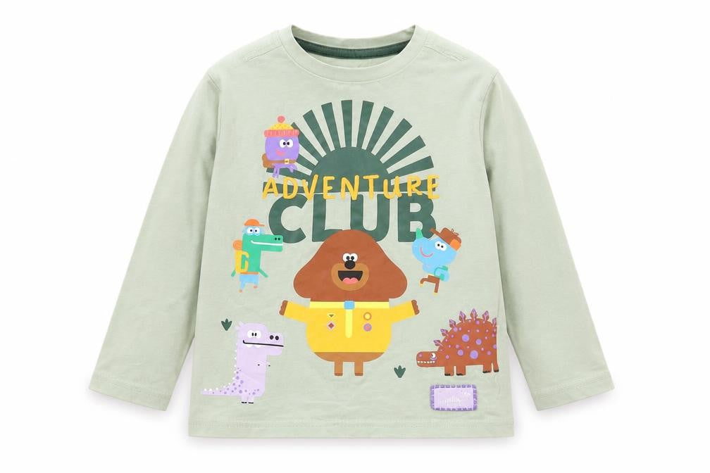 Hey Duggee Boys Long Sleeve Green T-Shirt - Size S