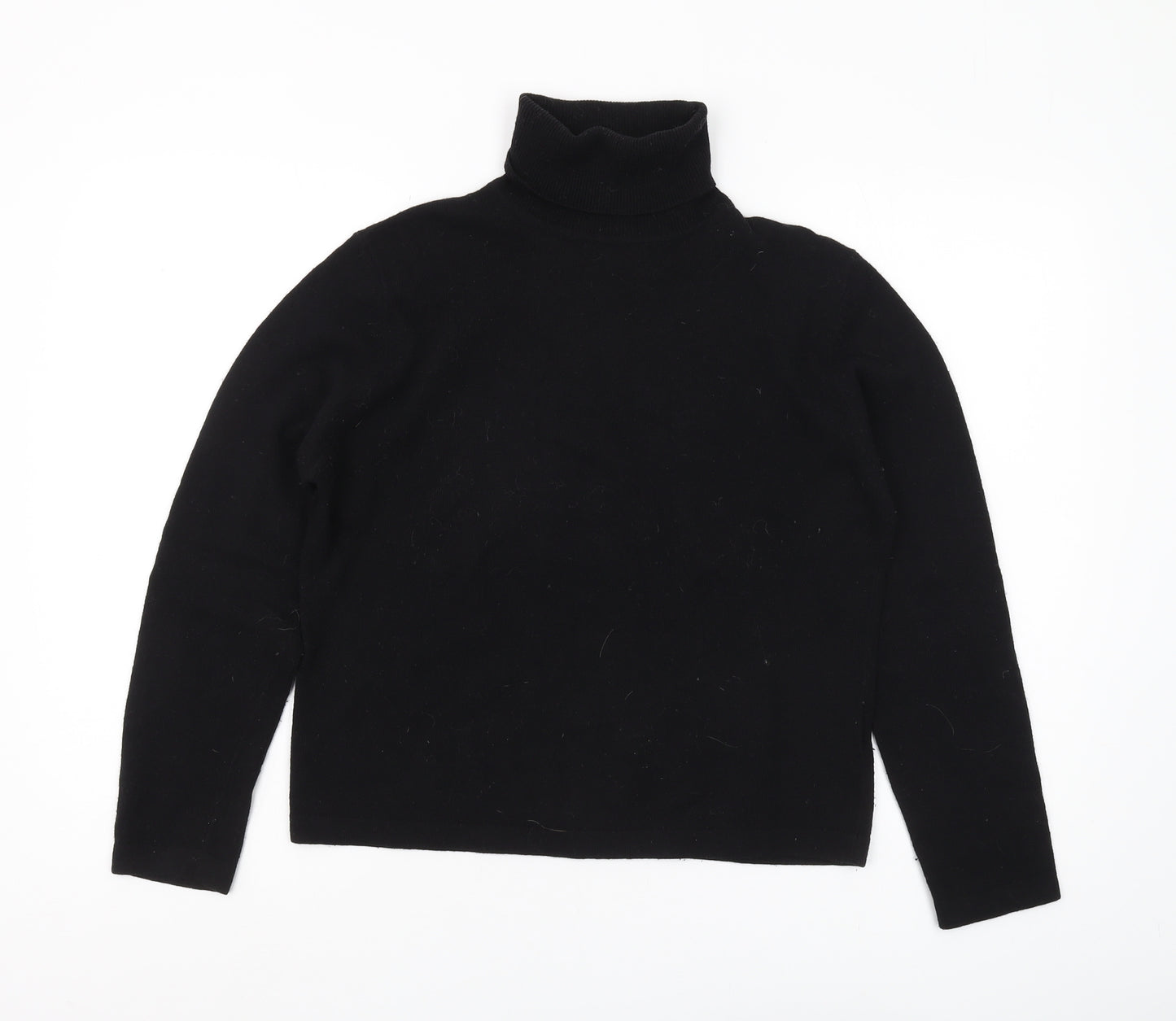 Phase Eight Women's Black Roll Neck Jumper Size 14