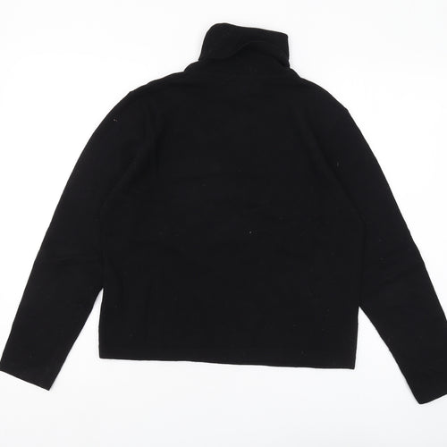 Phase Eight Women's Black Roll Neck Jumper Size 14