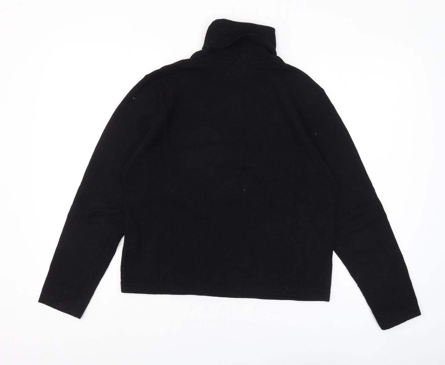 Phase Eight Women's Black Roll Neck Jumper Size 14