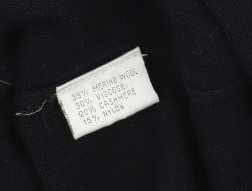 Phase Eight Women's Black Roll Neck Jumper Size 14