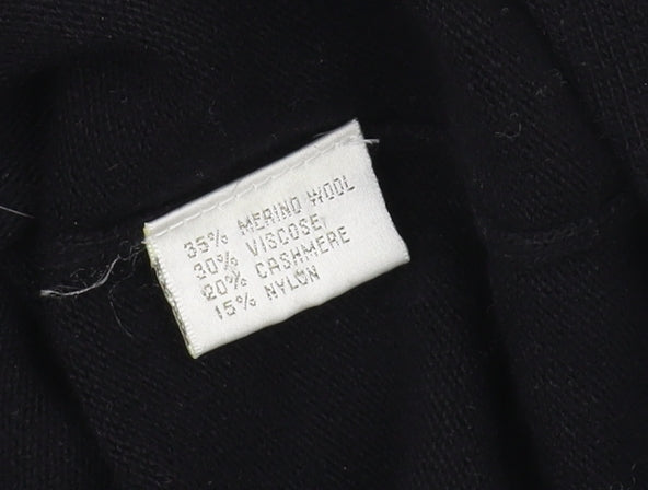 Phase Eight Women's Black Roll Neck Jumper Size 14