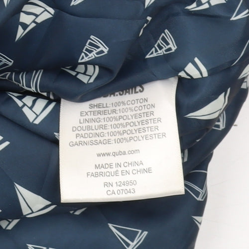 Quba Sails Women's Blue Parka Coat Size 14 Winter