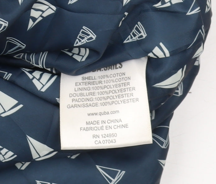 Quba Sails Women's Blue Parka Coat Size 14 Winter