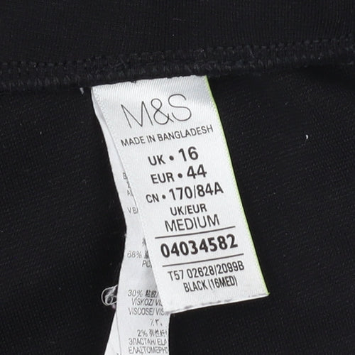 Marks and Spencer Women's Black Trousers Size 16