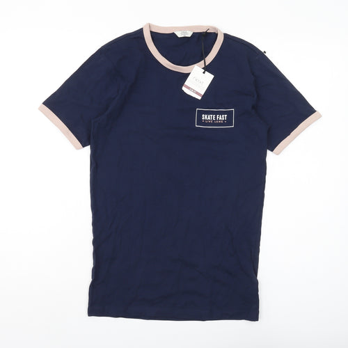 Next Men's XS Blue Crew Neck T-Shirt