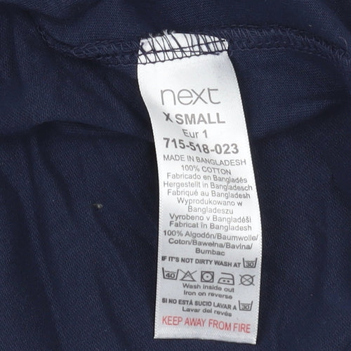 Next Men's XS Blue Crew Neck T-Shirt