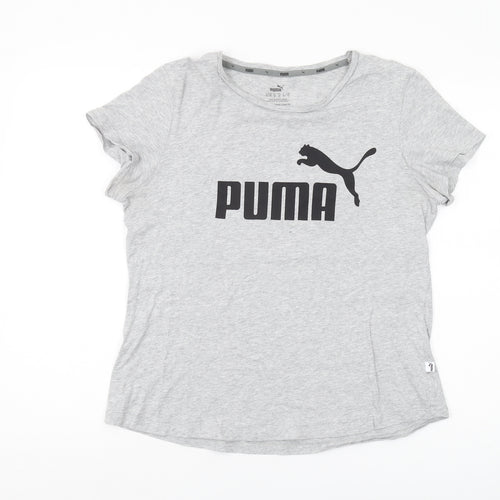 Puma Women's Grey Crew Neck T-Shirt Size 16