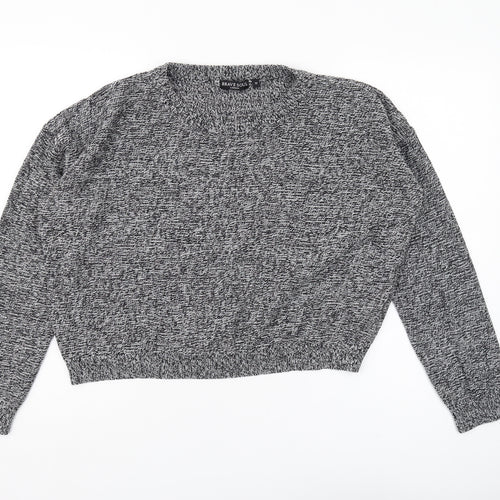 Brave Soul Women's Grey Pullover Jumper Size M