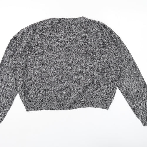 Brave Soul Women's Grey Pullover Jumper Size M