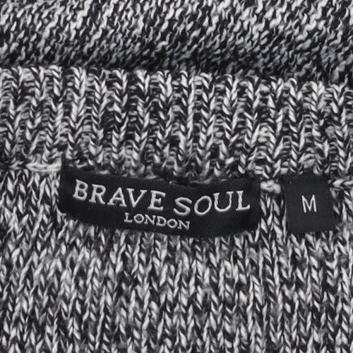 Brave Soul Women's Grey Pullover Jumper Size M