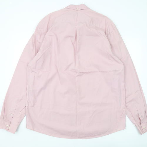 River Island Pink Long Sleeve Men's 2XL Casual Shirt
