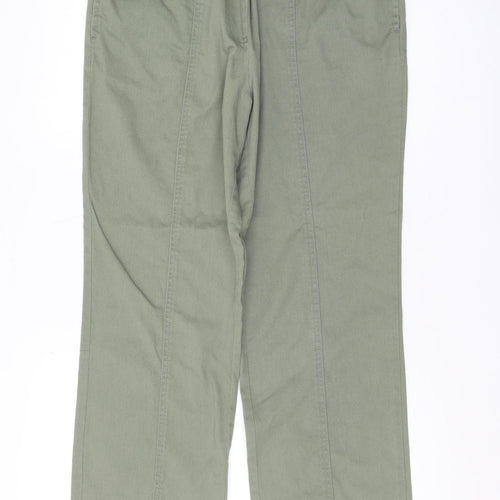 Damart Women's Green Cotton Trousers Size 14