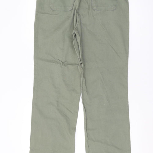 Damart Women's Green Cotton Trousers Size 14