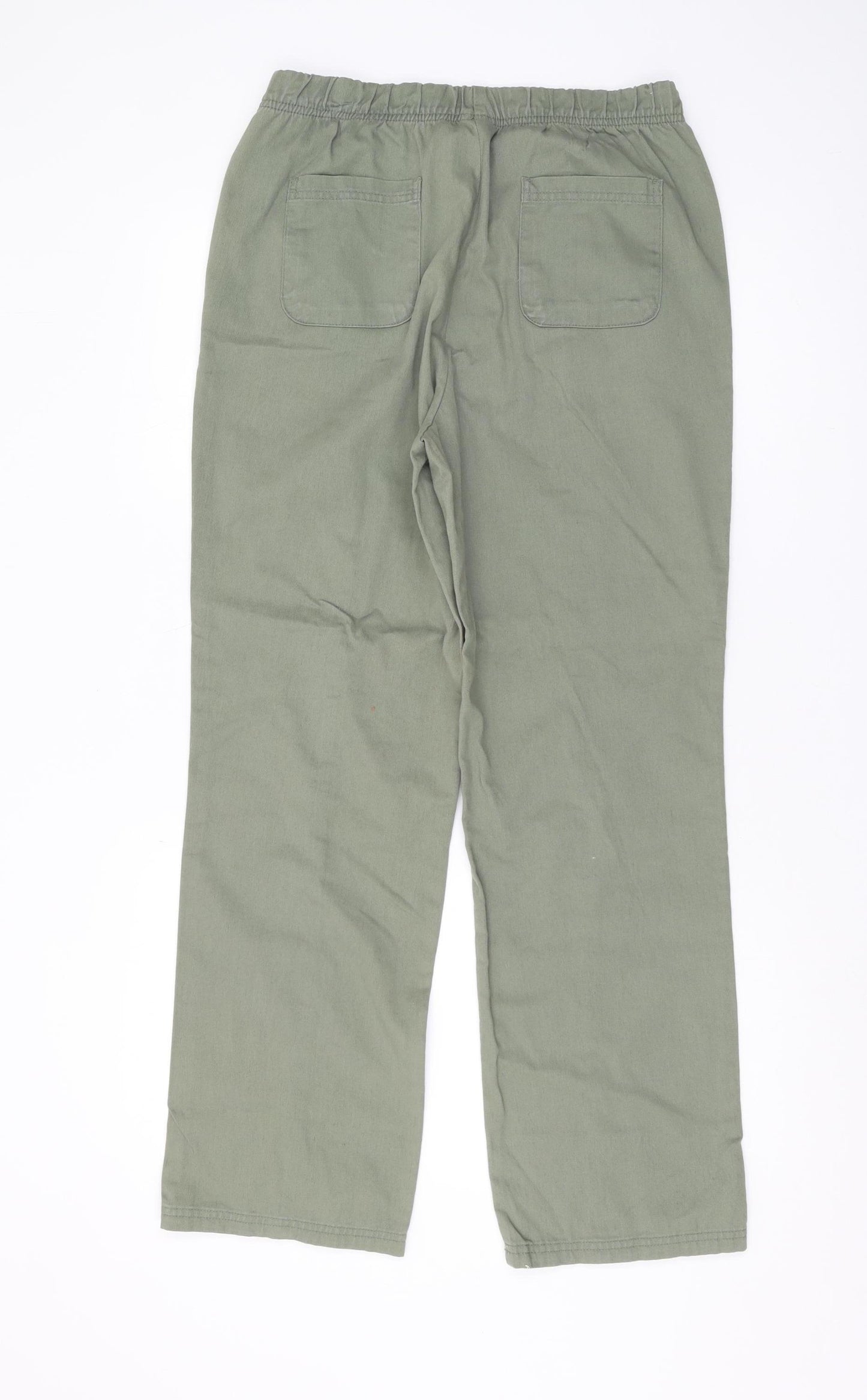 Damart Women's Green Cotton Trousers Size 14