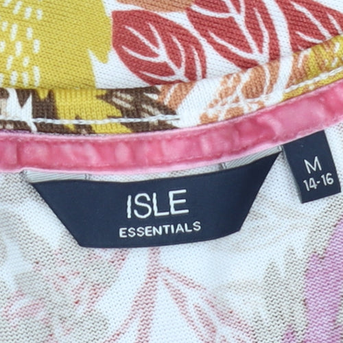 ISLE Essentials Women's Floral Blouse, Multicoloured, 14-16