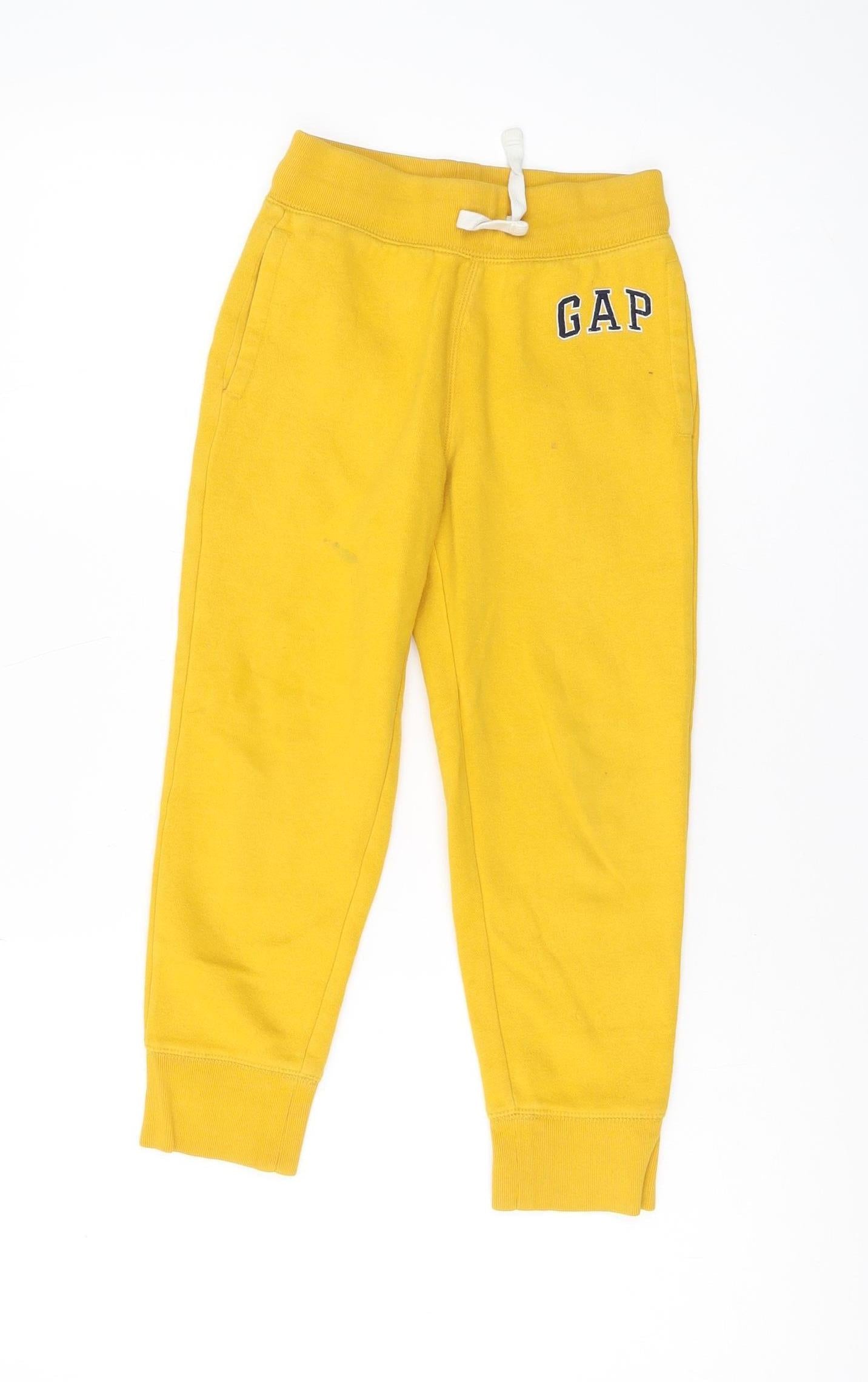 Gap Boys Yellow Jogger Trousers Size S - Casual Comfort
