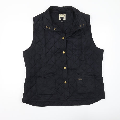 Toggi Women's Black Quilted Waistcoat, Size 20, Casual Style