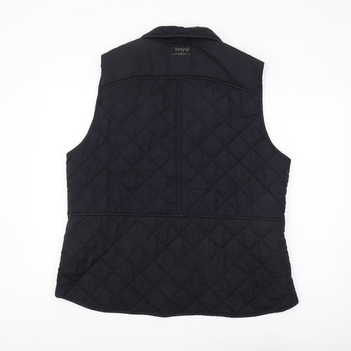 Toggi Women's Black Quilted Waistcoat, Size 20, Casual Style