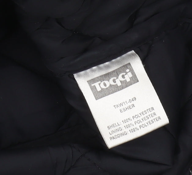 Toggi Women's Black Quilted Waistcoat, Size 20, Casual Style