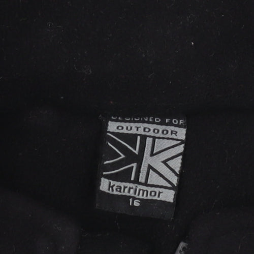 Karrimor Women’s Black Fleece Jacket Size 16 Casual
