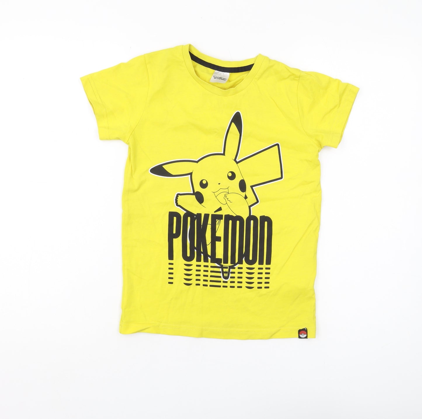 Pokémon Boys Yellow Graphic T-Shirt Age 9 Regular Fit