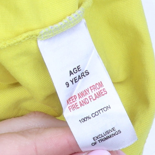Pokémon Boys Yellow Graphic T-Shirt Age 9 Regular Fit