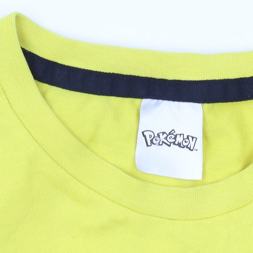 Pokémon Boys Yellow Graphic T-Shirt Age 9 Regular Fit