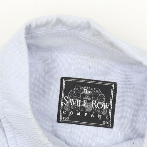 The Savile Row Co Men's Blue Short Sleeve Shirt